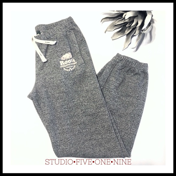 Roots Salt Pepper Boyfriend Sweatpants 